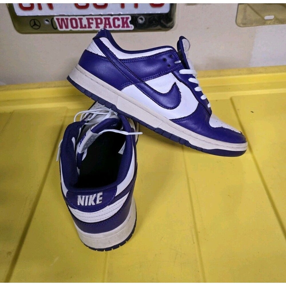 Nike Dunk Low Retro Championship Purple/White Sneakers DD1391-104 Sz 9